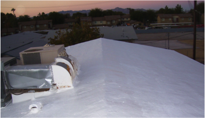 Foam Roof After SureCoat Installation