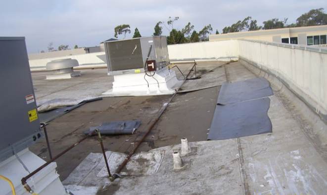 TPO single ply roofing repairs