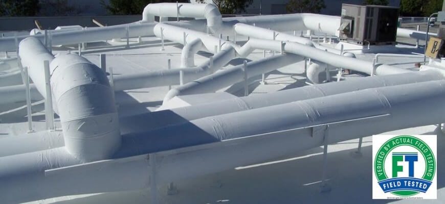roof ducts after surecoat roof system
