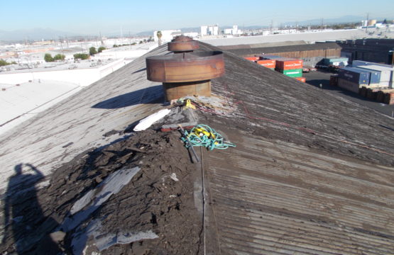 metal roof with cap sheet